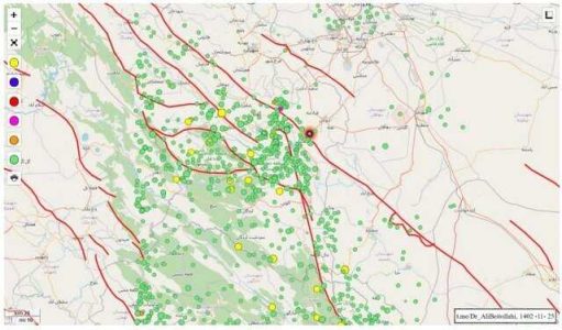 ثبت ۶۲۱ زلزله در محدوده خط لوله گاز شهرستان بروجن