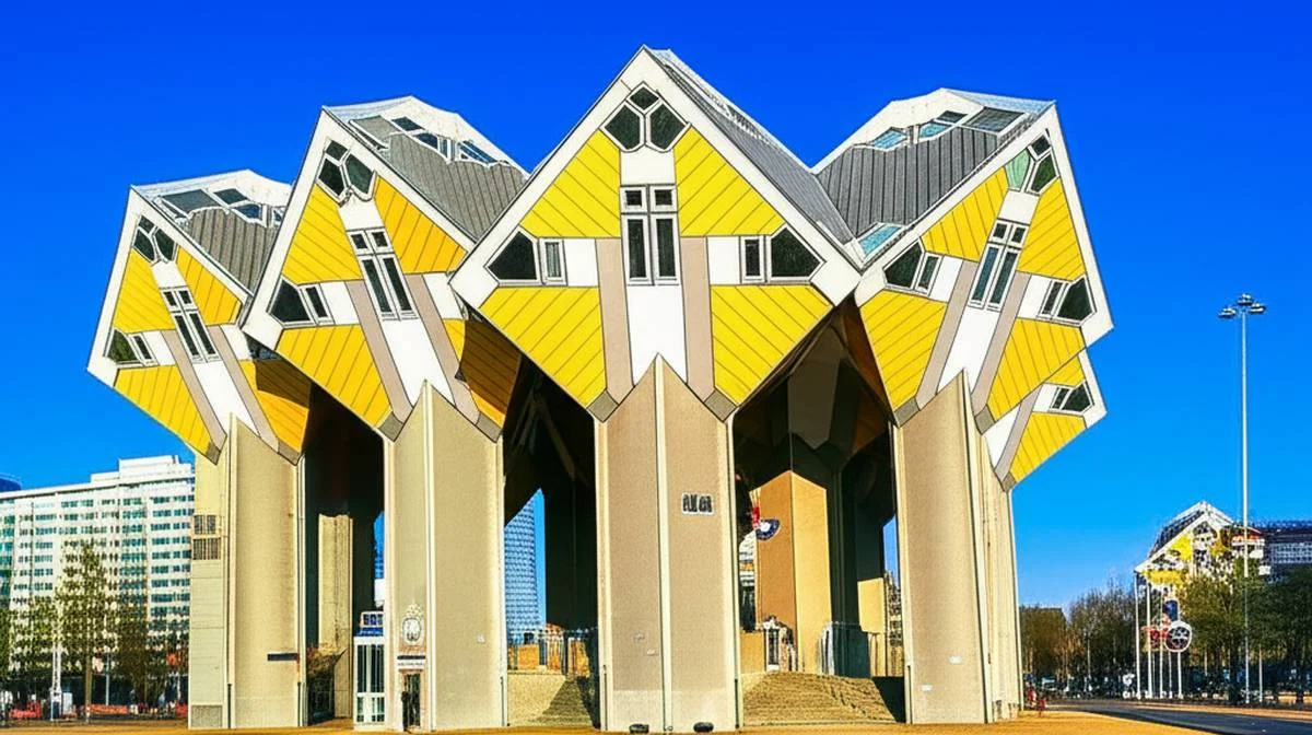 خانه های مکعبی در روتردام Cube house