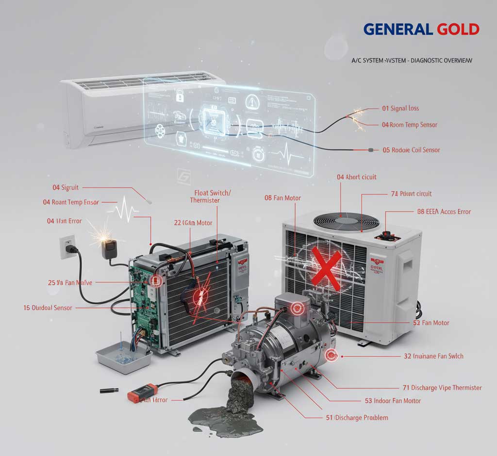 ارتباطات | اتصالات اراو اسپلیت جنرال گلد