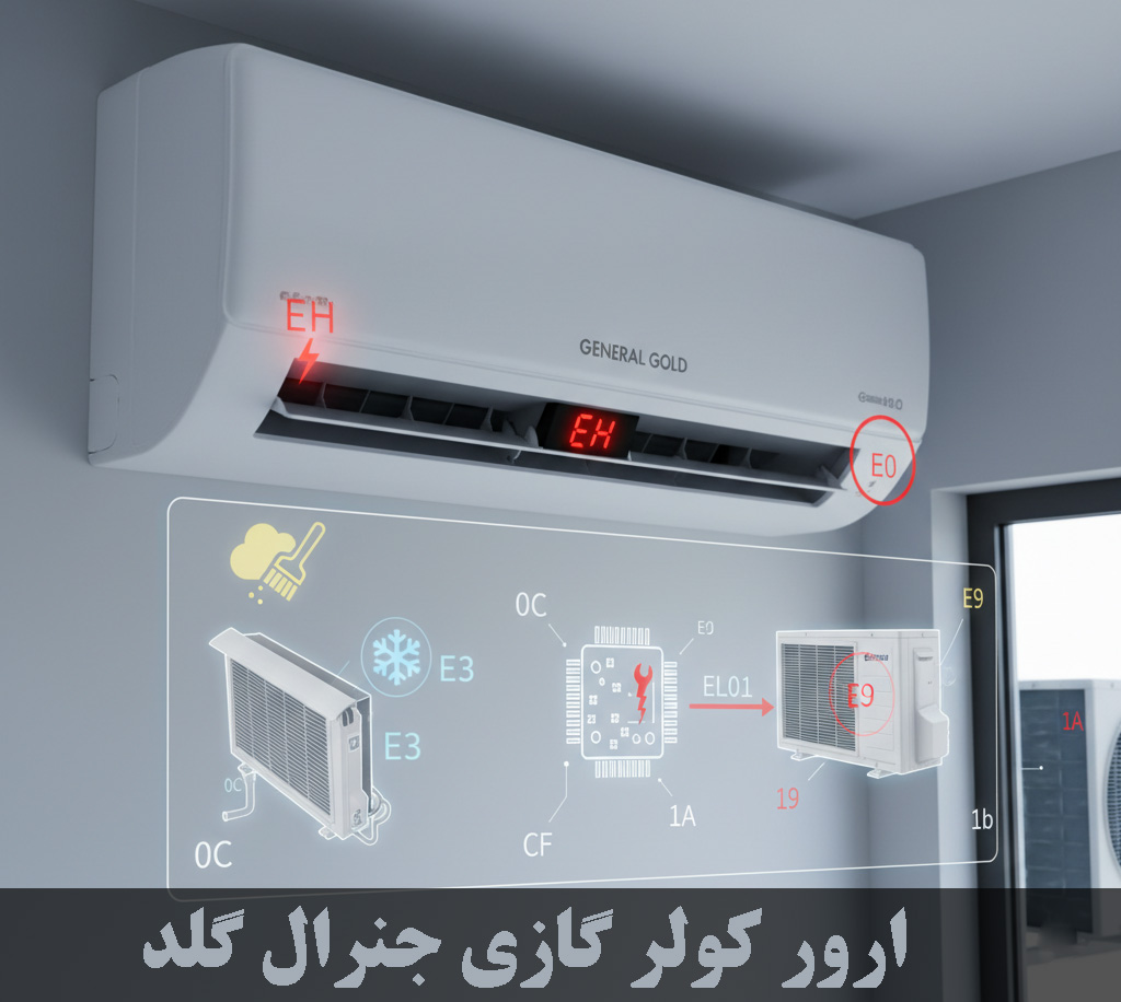 ارور کولر گازی جنرال گلد
