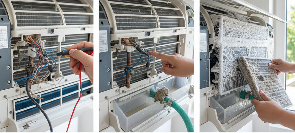 ارتباطات | اتصالات ارور EH در کولر گازی جنرال گلد